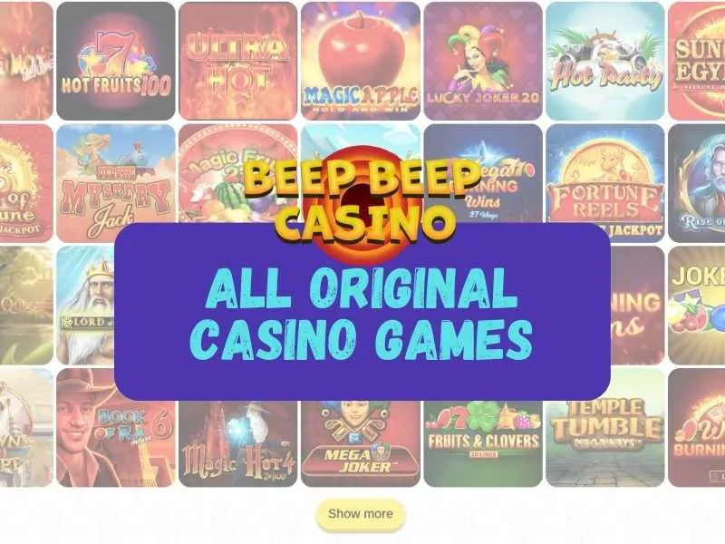 Oferta de juegos de casino Beep Beep