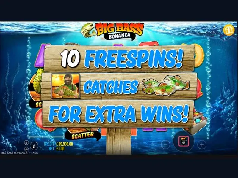 Big Bass Bonanza design og gameplay