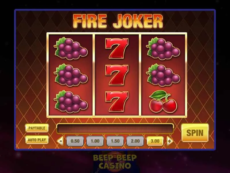Plusy i minusy Fire Joker