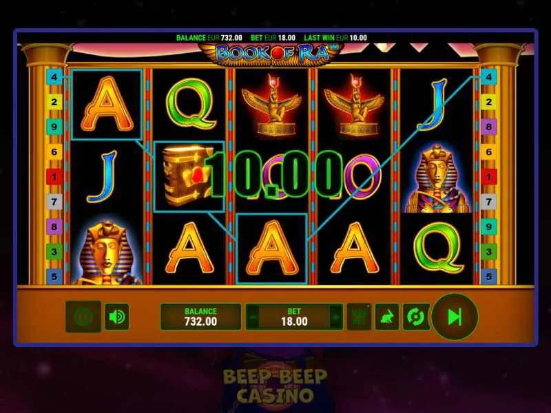 RTP, volatility, maximum winnings in Book of Ra