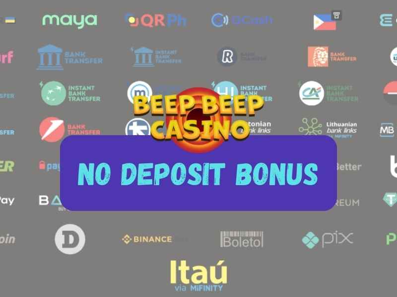 No deposit bonus at Beep Beep Casino