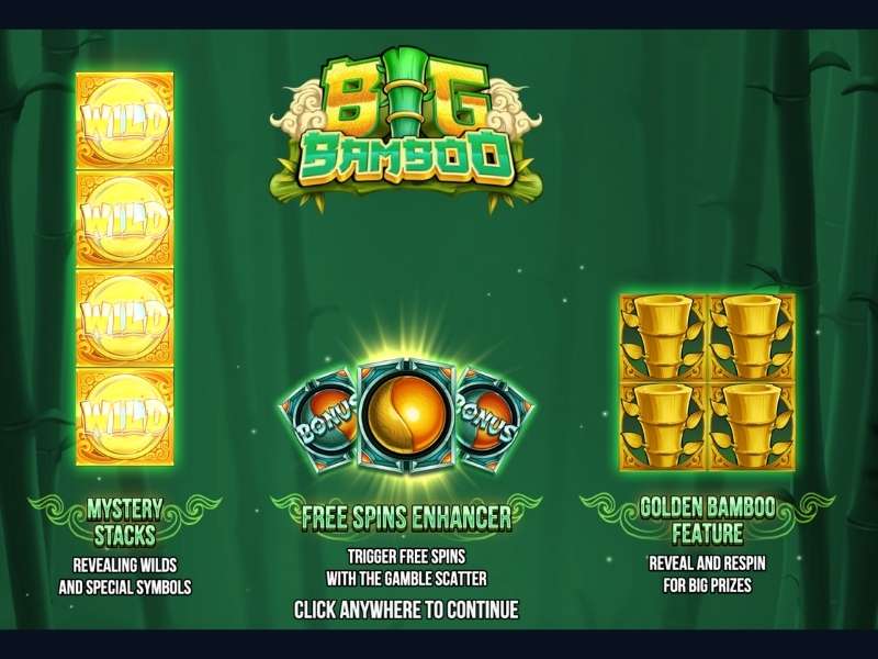 Характеристики слота Big Bamboo
